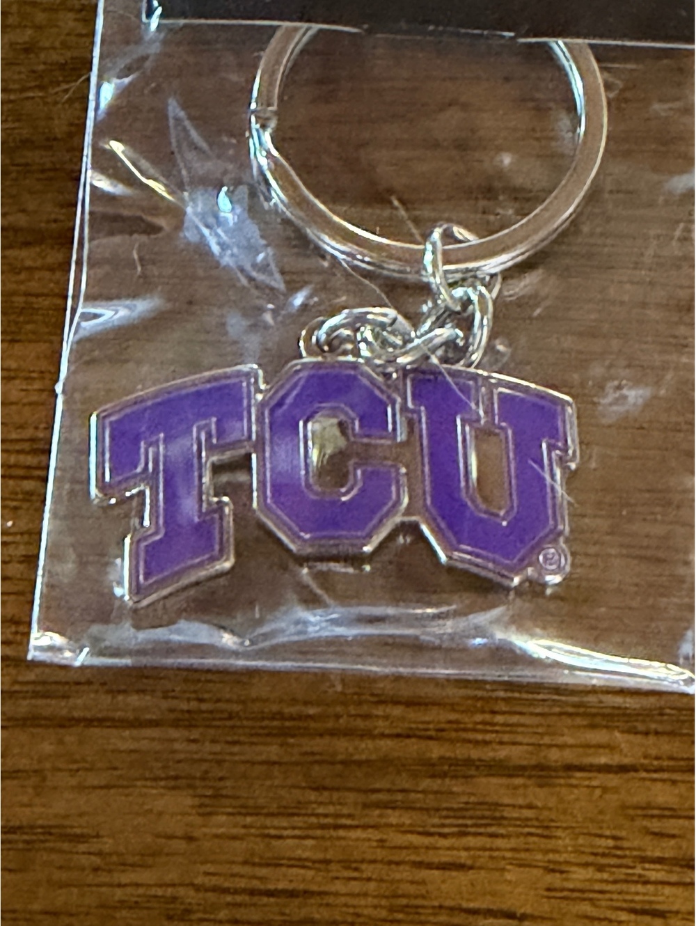 TCU Horned Frogs Logo Metal Keychain NCAA Fan Accessory